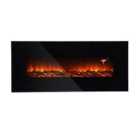 Living and Home 50 Inch Wall Mounted Electric Fireplace Black