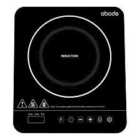 Abode AINDH1001 2Kw Portable Single Induction Hob With Digital Touch Control - Black