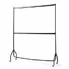 House of Home 6Ft X 7Ft Two Tier Heavy Duty Clothes Rail Garment Hanging Rack In Black Metal