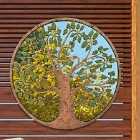 MirrorOutlet Chelsea Metal Round Shaped Bronze/Colour Tree Garden Mirror 80cm x 80cm