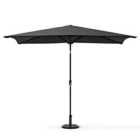Livingandhome 2x3m Patio Traditional Parasol With Rose Base - Black