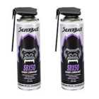 Silverback Chain Lubricant Aerosol For Bikes And Vehicles Twin Pack - 2 X 500Ml