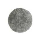 Soft Washable Rug Grey 100Cm Circle