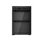 Hotpoint Hdm67V9Cmb/UK Electric Ceramic Double Cooker - Black