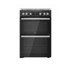 Hotpoint Hdm67G0C2Cb/UK Double Oven Gas Cooker - Black