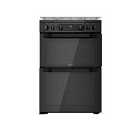 Hotpoint Hdm67G0Ccb/UK 60Cm Gas Double Cooker - Black