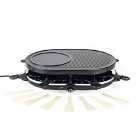 Giles and Posner EK4512G 1200W Non-stick 8PC Tabletop Raclette and Crepe Grill - Black
