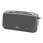Quest 35089 1400W 4 Slice Cool Touch Toaster - Grey