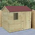 Forest Garden Timberdale T&G Pressure Treated 8x6 Reverse Apex Shed
