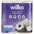 Wilko Luxury Quilted Toilet Tissue 9 Rolls 3 Ply    