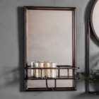 Millbury Rectangle Wall Mirror with Shelf