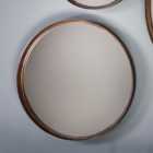 Set of 2 Ruse Round Wall Mirrors, 31cm