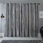 Sienna Curtains Silver Grey 90" Wide X 72" Drop