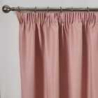 Dreamscene Pencil Pleat Blackout Curtains Pair Of Ready Made Thermal Tape Top Blush Pink 66" Wide X 54" Drop