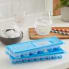 Pack of 2 Ice Cube Trays Round and Long