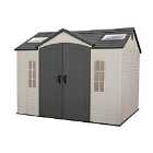 Lifetime 10ft x 8ft Outdoor Storage Shed With Assembly - Brown/Beige