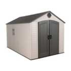 Lifetime 8ft x 12.5ft Outdoor Storage Shed With Assembly - Brown/Beige