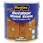 Rustins Outdoor Wood Stain - Medium Oak - 2.5L