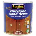 Rustins Outdoor Wood Stain - Light Oak - 2.5L