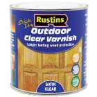 Rustins Quick Dry Outdoor Varnish - Clear Satin - 1L