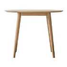 Crossland Grove Lisbon Round Dining Table Natural 1000X1000X700mm