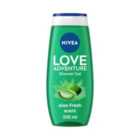 NIVEA Shower Gel LOVE Green Adventure Aloe Vera Body Wash 250ml