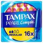 Tampax Pearl Compak Super Plus Tampons With Applicator 16 per pack