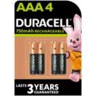 Duracell Rechargeable AAA Batteries – 4 Pack
