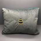 Nutmeg Home Embroidered Bee Cushion