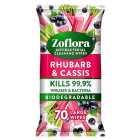 Zoflora Rhubarb & Cassis Antibacterial Multi-surface Wipes 70 per pack