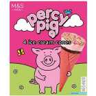 M&S 4 Percy Pig Ice Cream Cones 120ml