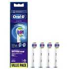 Oral-B 3D White Toothbrush Head with CleanMaximiser Technology - Pack of 4 Counts