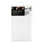 Linen Look Table Cloth - White
