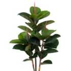Greenbrokers Artificial Rubber Tree X 33 Leaves 120Cm