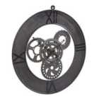 IH Design Large Industrial Style Clock Factory Metal