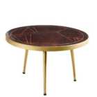 IH Design Round Coffee Table Dallas Dark Mango Wood