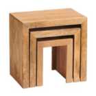 IH Design Dakota Light Mango Wood Nest Of 3 Tables