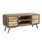 IH Design Retro Metal & Wood TV Cabinet