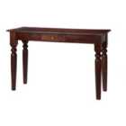IH Design Maharani Dark Wood Console Hall Table With Drawer