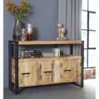 IH Design Upcycled Industrial Mintis Sideboard With 3 Doors