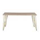 IH Design Rectangular 6 Seater Dining Table Dallas Light Mango Wood