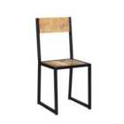 IH Design Upcycled Industrial Mintis Metal And Wood Chair