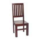 IH Design Dakota Mango Wood Dining Chair High Slat Back (Pair Of 2)