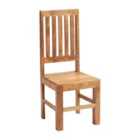 IH Design Dakota Light Mango Wood Slat Back Dining Chair (Pair Of 2 )