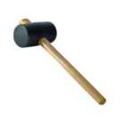 Faithfull Rubber Camping Paving Mallet 76mm Head Wooden Handle 794g 28oz