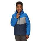 Regatta Kids Blue Colour Block Hooded Insulated Jacket
