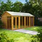 Power Sheds Apex Shiplap Dip Treated Summerhouse - 16 x 8ft