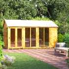 Power Sheds Apex Shiplap Dip Treated Summerhouse - 14 x 8ft