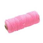 Faithfull Hi-Vis Nylon Brick Line 100m (330ft) Pink FAIBLHVP