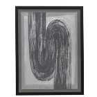 Winfield Abstract Charcoal Framed Art